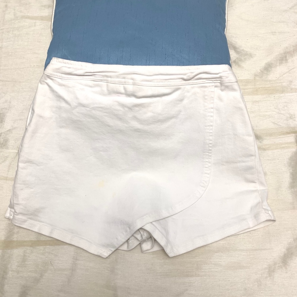 Honey Belle White Denim Skort